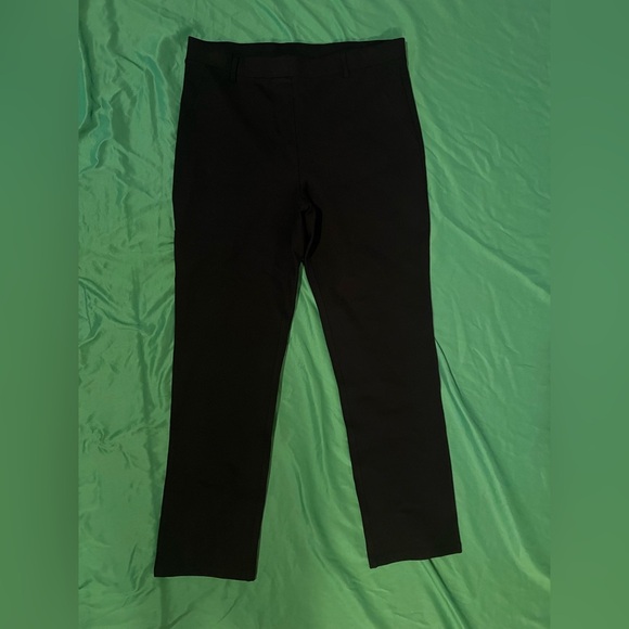 NWOT Quince Black Ultra Stretch Ponte Straight Leg Pants size Large - Picture 3 of 9